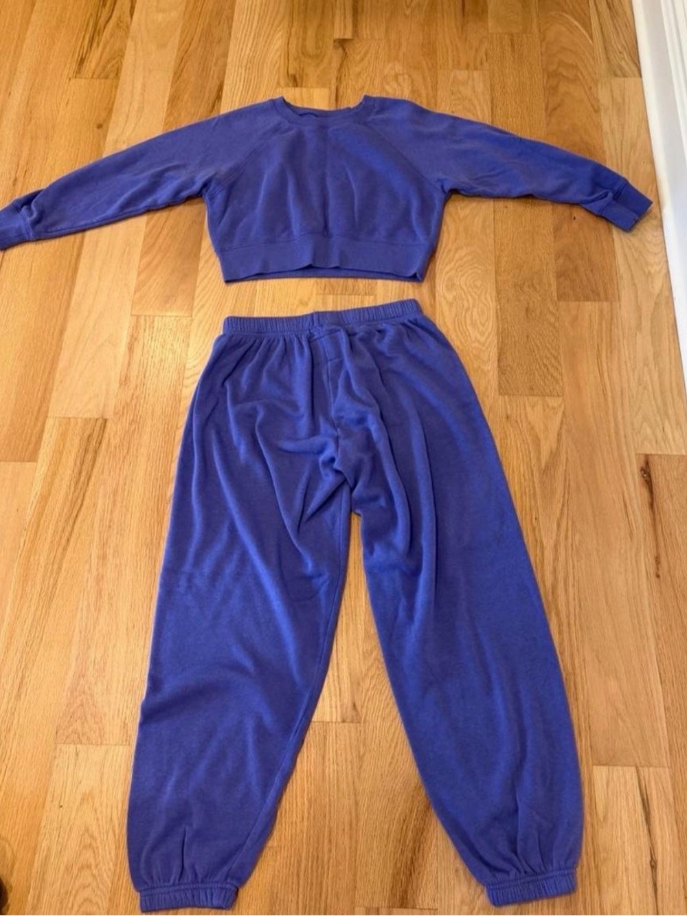 Katie J NYC Purple Kids Matching Sweatshirt & Jogger Set